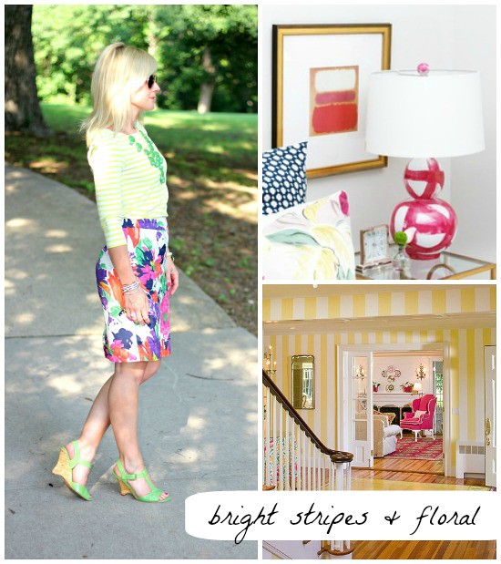 Hi Sugarplum | Bright Stripes & Floral outfit