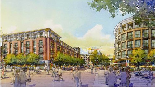 MacArthur Transit Village, LEED-ND gold, Oakland, CA (rendering courtesy of Alameda County)