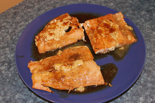 Salmon with Ginger-Soy Butter