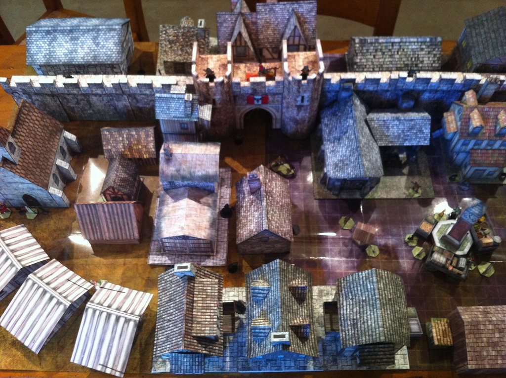 Winterhaven 3D papercraft terrain