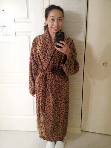 Leopard Robe found at 70 Park Ave hotel