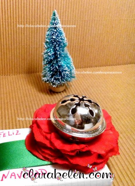 DIY flor decorativa  muy económica para packaging de Navidad
