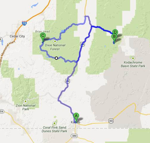 Jueves Día 18 de Julio: Kanab - Cedar Breaks - Bryce Canyon - 25 días por los parques nacionales del Oeste de USA: un Road Trip de 10500 kms (1)