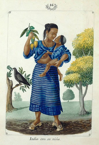 016-India con su niño-Vistas de las Yslas Filipinas y Trages…1847-J.H. Lozano- Biblioteca Digital Hispánica