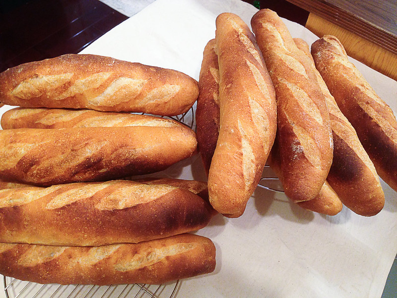 1次做13根法國麵包
