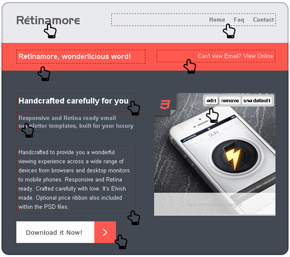 Retinamore - Responsive Email Newsletter Template - 6
