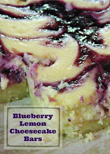 Blueberry Lemon Cheesecake Bars from Jenn's Random Scraps