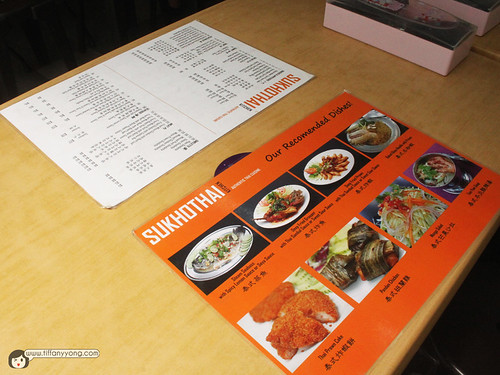 Sukhothai Kitchen menu