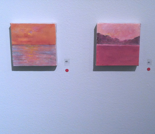 Two Mini-Paintings in the Gallery by randubnick