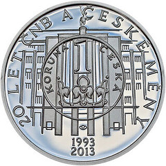 Czech coin Czech National Bank reverse