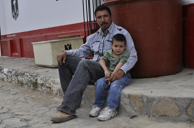 Raul Manriquez and his son