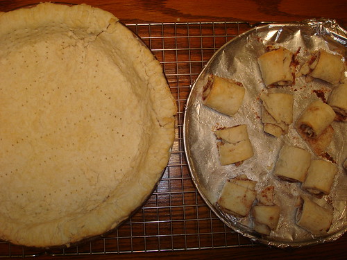 Making Pie crust with Spymom
