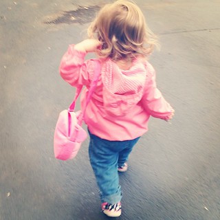 I kind of love it when she insists on bringing her purse.