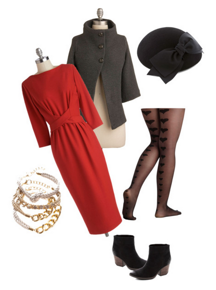 Valentine, outfit, red, dress, Never Fully Dressed, withoutastyle,