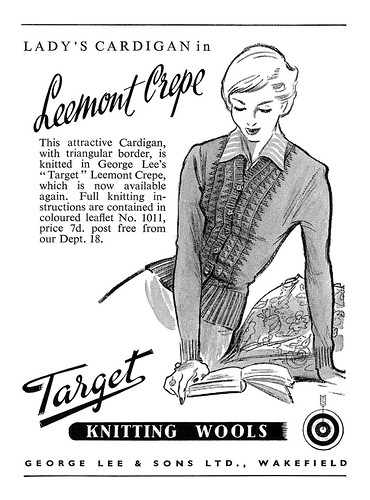 1950 Target Knitting Wools ad by totallymystified