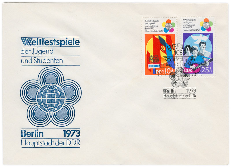german envelope and stamps