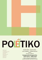 Cartel exposición Político Poético II Sala Torrene