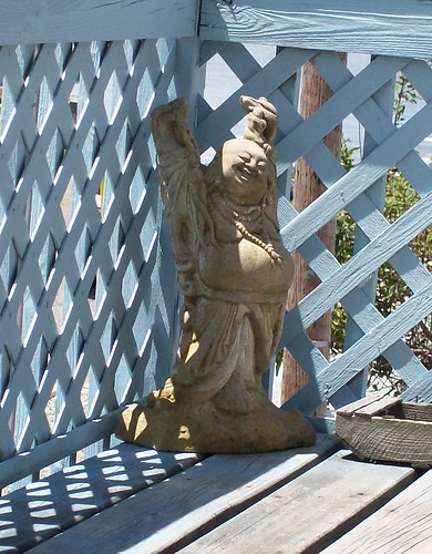 buddha statue on deck