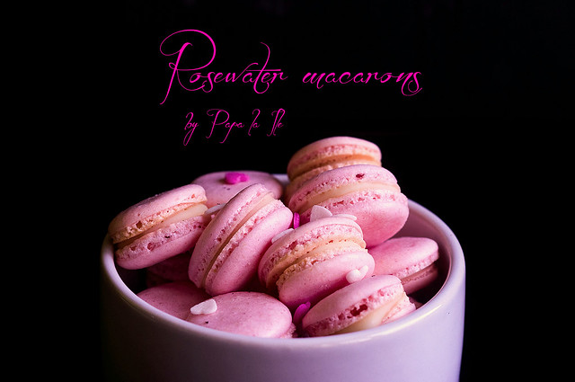 Rosewater macarons (8)
