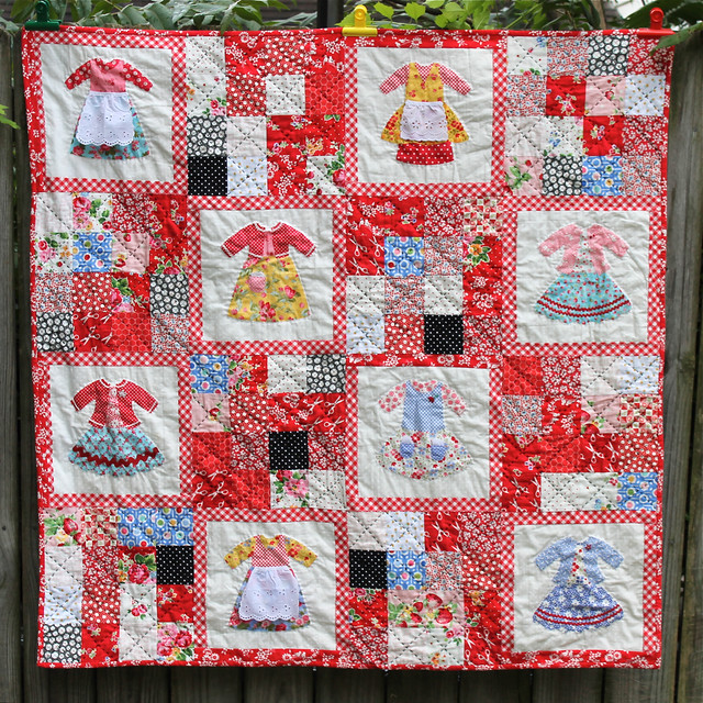 Dolly Dress Up Quilt Finished