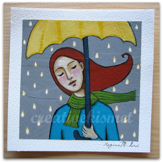 yellow umbrella by Regina Lord