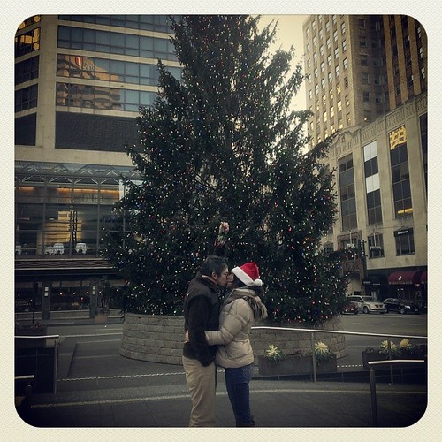 Merry Christmas with @thadd_f  #fountainsquare