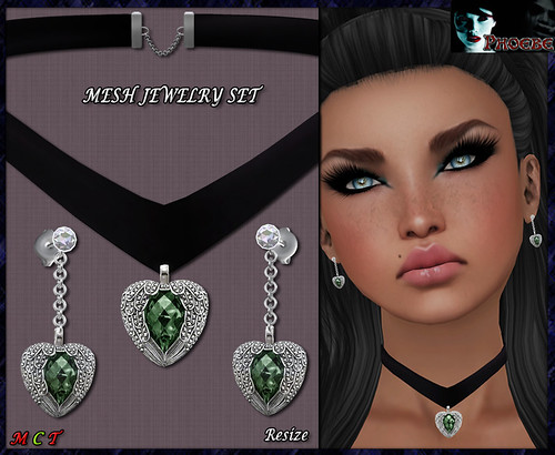 [NEW!] *P* MESH Jewelry Set ~My Emerald Heart~