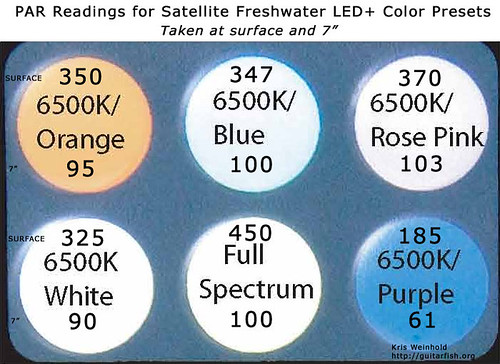 Satellite LED PAR Readings - Color-Presets