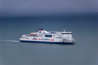 Un des très nombreux ferry qui arrivent à Dover