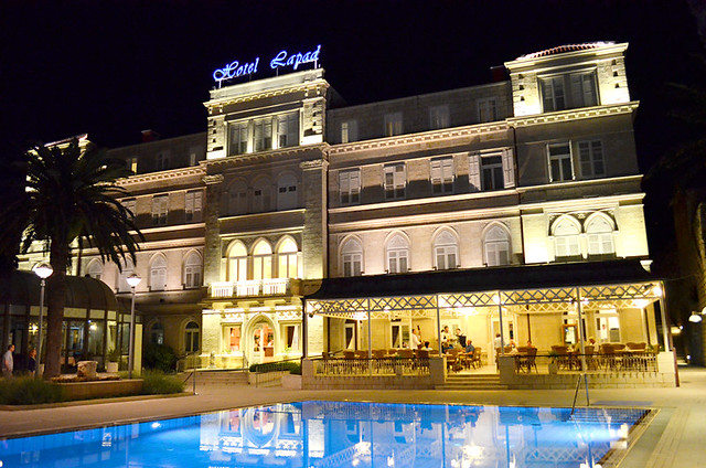 Hotel Lapad after dark, Dubrovnik