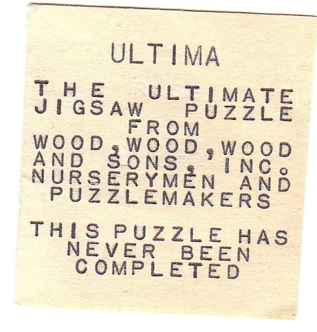 "Ultima"--the ultimate jigsaw puzzle