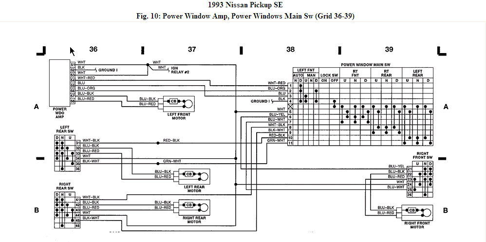 93 Hardbody power window issue - Infamous Nissan - Hardbody / Frontier  Forums Power Window Circuit Infamous Nissan