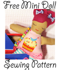 Free Mini Small Cloth Doll Sewing Pattern Tutorial 