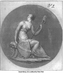 Seated Liberty drawing by Peale