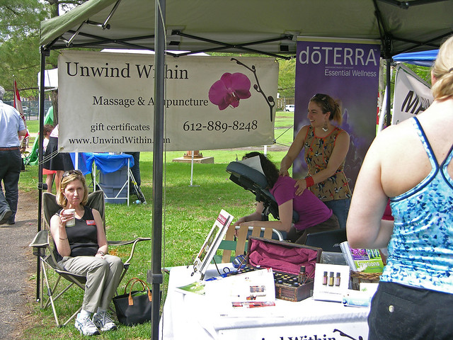 2013 Linden Hills Festival UnWind Within booth