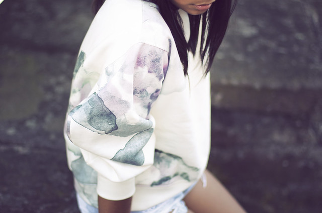 ACNE-flower-print-watercolor-sweater