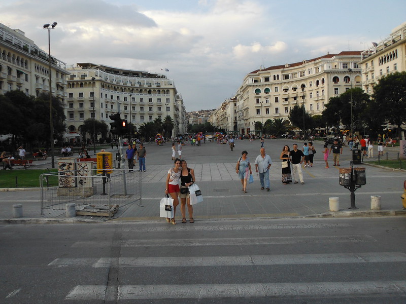 Plaza Aristóteles en Tesalónica, Grecia.
