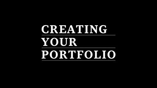 What are the importance of creating your own portfolio?