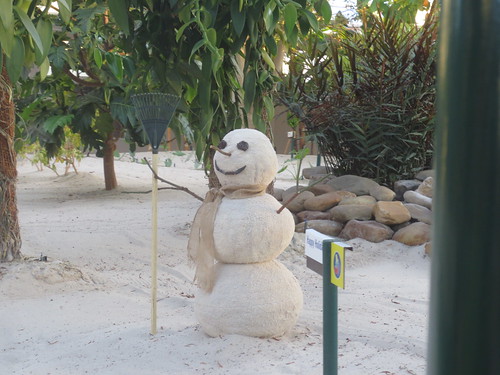 Sandy snowman
