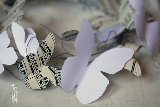 ghirlanda farfalle di carta