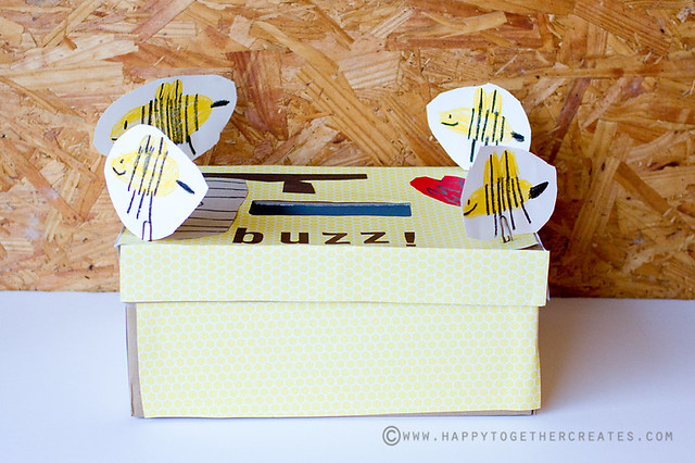 Valentines Card Box Bee Themed