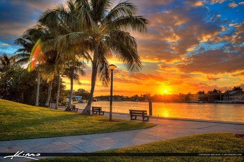 Sunset View Red Reef Park Boca Raton by Captain Kimo