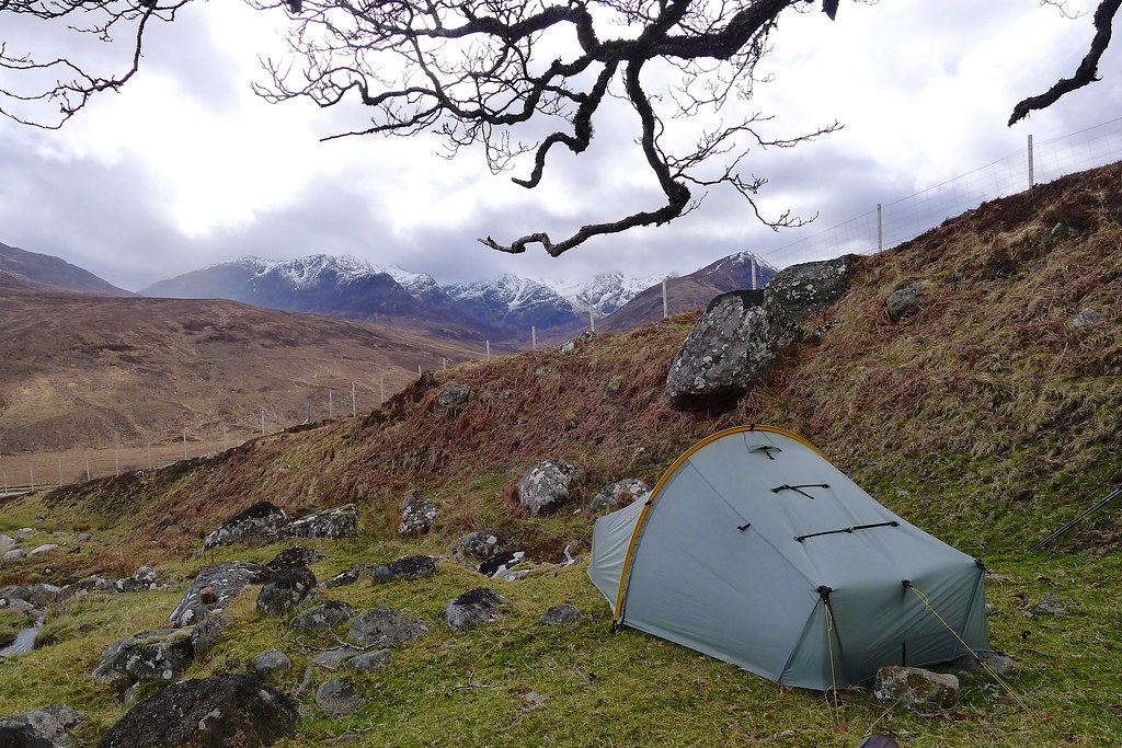 Wild camping above Coire Doe