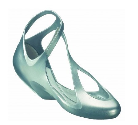 Zaha Hadid + Melissa Shoes Silver