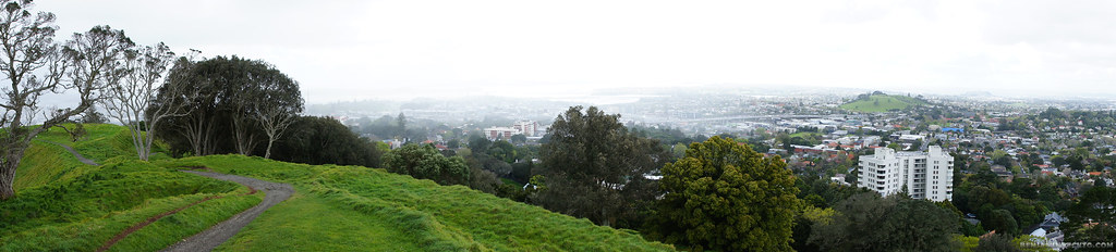 Panorama of city view from Mount Eden
