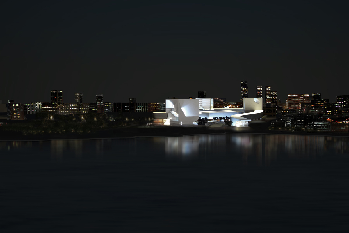 CULTURE AND ART CENTER OF QINGDAO CITY design by STEVEN HOLL ARCHITECTS