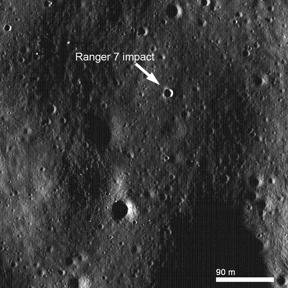 Ranger 7 impact crater
