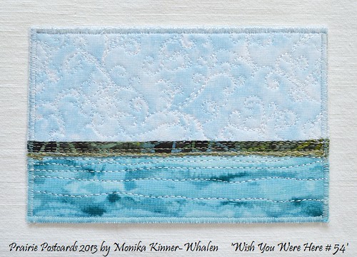 Quilted Postcards - Mini Textile Landscapes  (4x6") by My Sweet Prairie - Monika Kinner
