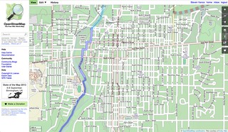 Richmond, Indiana on OpenCycleMap (before)