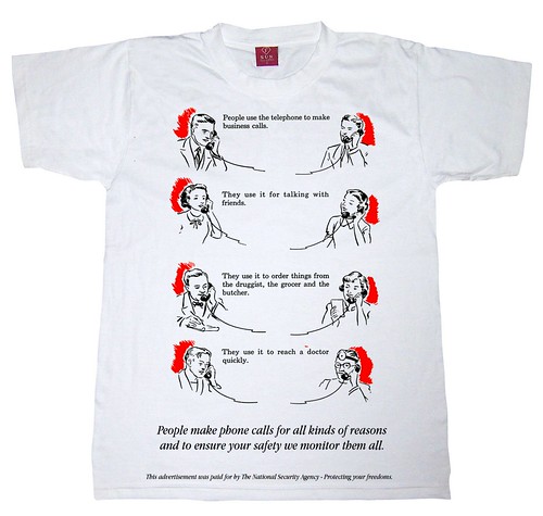 The official NSA T-Shirt - availabe at authorisered retail outlets across Europe by Teacher Dude's BBQ